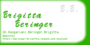 brigitta beringer business card